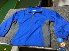 Vintage Holloway Blue Cage Jacket Pullover WindBreaker Size Medium New