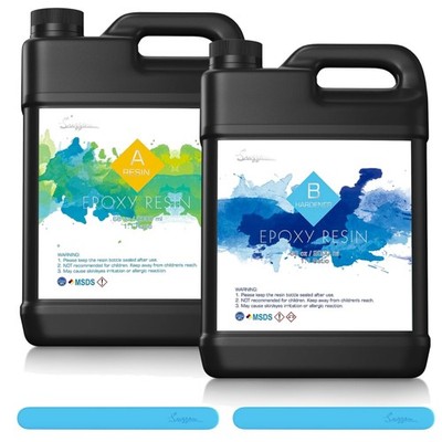 Epoxy Resin 4000ml Klar, Nicht Toxisch, Hochglanz, UV-Beständig, Selbstnivell...