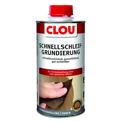 Clou Schnellschleifgrundierung farblos Grundierung Holzgrund G1 250 ml