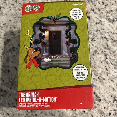 #ad The Grinch LED Whirl A Motion Hanging Projection Ornament Holiday Decor Classic $25.99