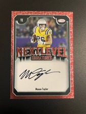 Mason Taylor LSU/Jets 2025 Sage High Series- Next Level Signatures On Card Auto