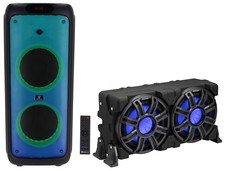 KICKER 51MWLE104 Dual 10" 400w Marine Boat Subwoofers in Enclosure Home Speaker