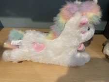 FAO Schwarz 2020 Unicorn Glow Brights 15  LED Plush W/sound
