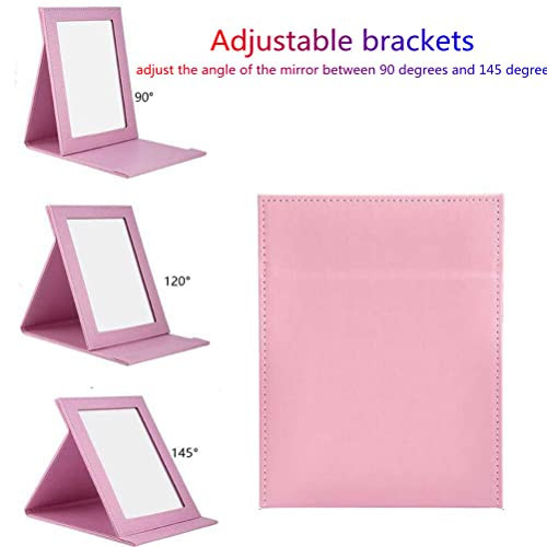 Folding Travel Mirrors, Vanity Mirror with Desktop Standing,Personal Portable - Picture 6 of 8