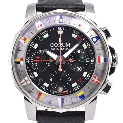 CORUM Admirals cup 285.630.20 black Dial Automatic Men's Watch A#146559