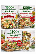 1300 Mediterranean Diet Recipes Healthy Weight Loss Meals Cookbook 2026 Guide