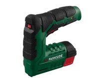 PARKSIDE PAT D6 Akku Tacker Akkutacker + Klammern und Nägeln Lithium Ionen