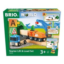 BRIO Starter LiftLoad Set Wooden Toy Train Durable  Child Safe  Encourages ...