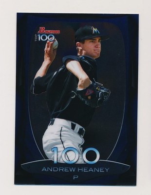 ANDREW HEANEY   2013 Bowman Chrome Top 100 Prospects Insert #BTP-100 Marlins