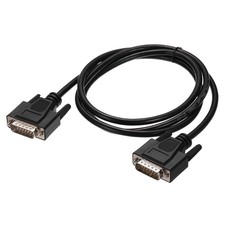 DB15 Serial Cable, 28AWG DB15 Foil Shielded Aluminium Male to Male, 4.9 ft