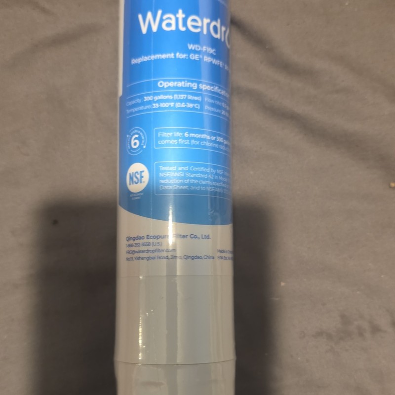 Waterdrop WD-F19C NSF Rated Water Filter for GE RPWF, 300 Gallon