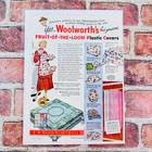 1949 Woolworth - Fruit of the Loom Plastic Covers - Original Retro PRINT AD — photo 1