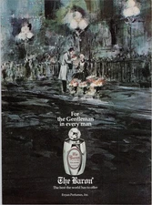 The Baron Evyan Perfumes Vintage Print Ad Cologne 1979 4.5oz Silver