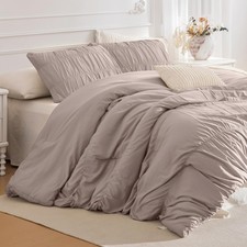 120x120 Bed Comforter Set Ruched Oversized Oversized King 120"x120" Camel