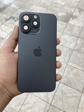 Apple iPhone 15 Pro Max OEM Housing W/Back Glass GradeAB W/Small Parts Black