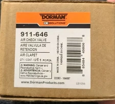 Secondary Air Injection Check Valve Dorman 911-646