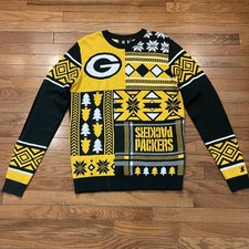 Green Bay Packers Ugly Christmas Sweater Unisex M NFL Team Apparel Holiday Knit