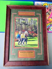 Augusta Legends Framed Photo Palmer Nicklaus Woods 16x23 Golf Print