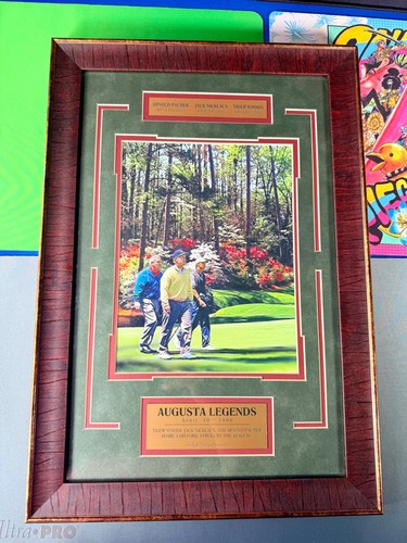 Augusta Legends Framed Photo Palmer Nicklaus Woods 16x23 Golf Print