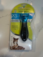 FURminator XS Extra Small Long Hair Dog deShedding Tool Limited Edition Metallic