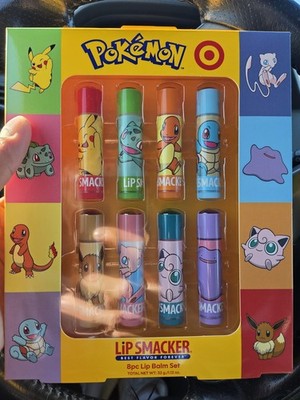 Lip Smacker Pokémon 8-Piece Lip Balm Set, Multicolor Assorted Characters
