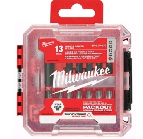 MilwaukeeSHOCKWAVE Impact Duty Alloy Steel Screw Driver Bit Set…