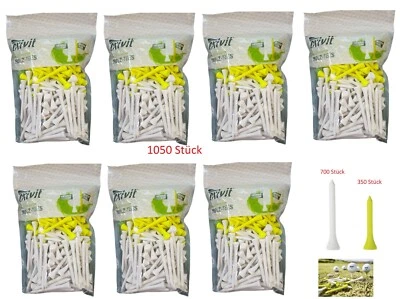 Golf Tees Holz 1050 Stück in  350 Stück 5,4 cmm, 700 Stück 7 cm Größen - Bild 1 von 4