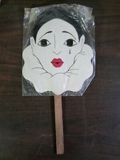 Masquer – Aids paper stick mask 1979 Beachcombers International Fort Myers