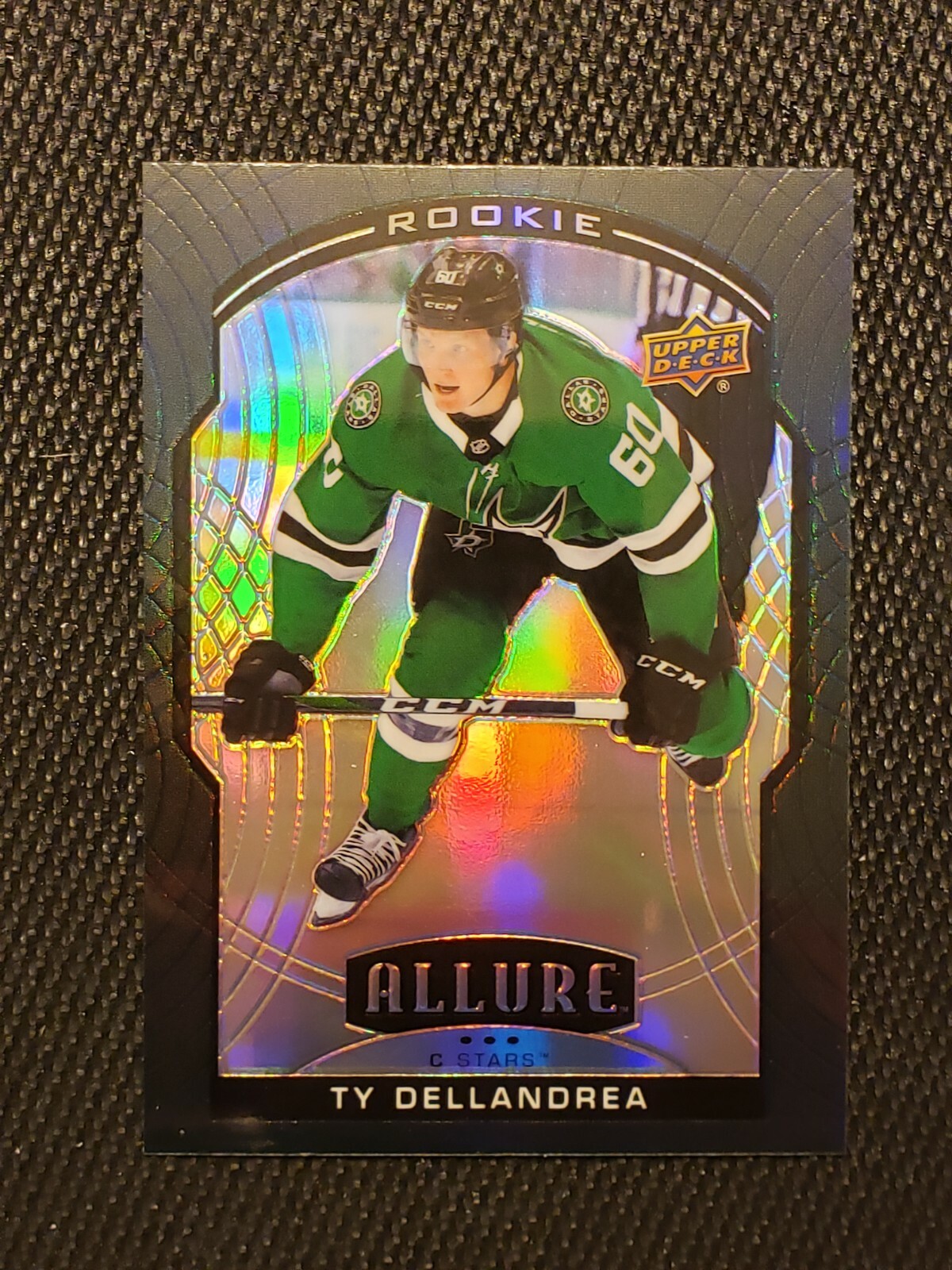 2020-21 Upper Deck Allure Hockey Black Rainbow Rookie Ty Dellandrea #80!! 