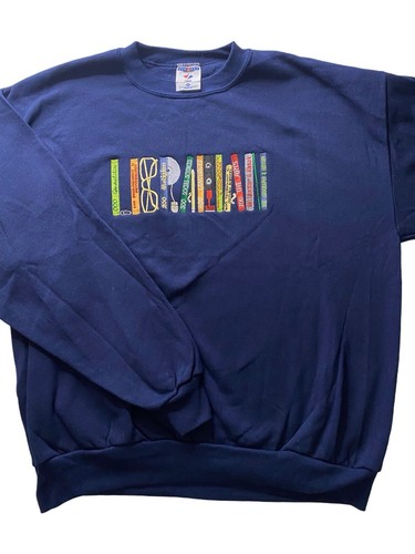 Vintage 90s Jerzees Embroidered Librarian Crewneck Sweatshirt Women’s Size XL