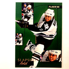 Mike Modano 1995-96 Fleer Slapshot Artist Insert #6 NHL HOF Dallas Stars