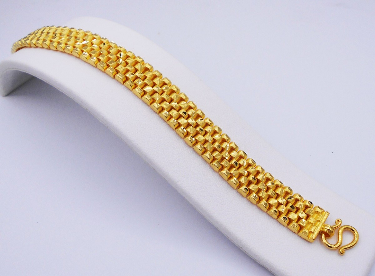 Men's Classic Link 22K 23K 24K Thai Yellow Gold Plated Men's Classic Link 22K 23K 24K Thai Yellow Gold Plated