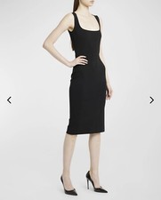 DOLCE & GABBANA Stretch Knit Dress Sz 42 US 6/8 Bustier Corset Neck msrp $1925