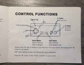 Spy Hunter Nintendo NES Manual Only 