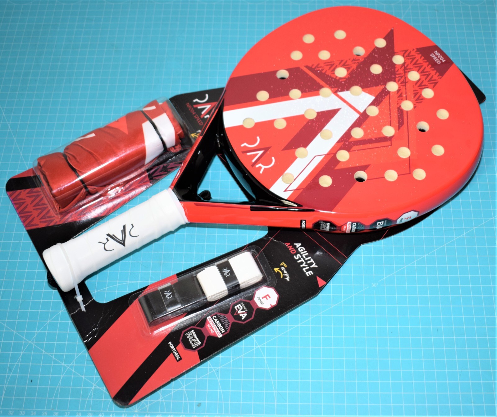 Raquette padel PAAR NP204 SPEED finition de surface sablée haute performance