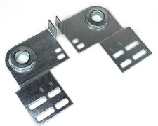 Garage Door End Bearing Plates - Pair 3 3/8" Residential Brackets 
