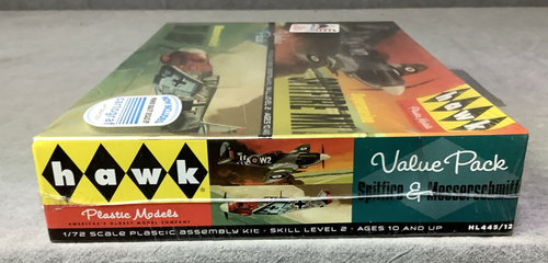 Vintage Hawk Spitfire MK 22 & Messerschmitt BF 109G Model Kit - 1/72 Scale - NIB - Picture 4 of 8