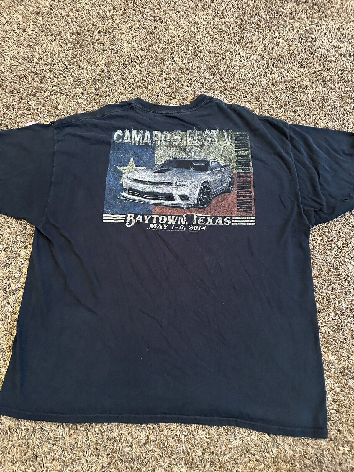 CAMARO 5 Fest V Mens T Shirt May 2014 Baytown Tex… - image 1