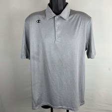 Champion Powertrain XL Vapor Grey Polo t shirt 3 buttons