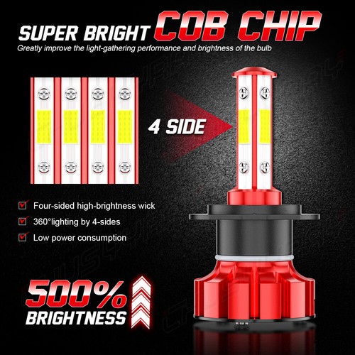 For Hyundai Sonata 2011 2012 2013 2014 LED Headlight Bulbs + FOG LAMP Combo Kit - Picture 9 of 24