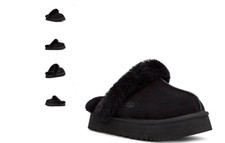 UGG Disquette Black Slide Slipper Sandal Women's US sizes 5-13/NEW