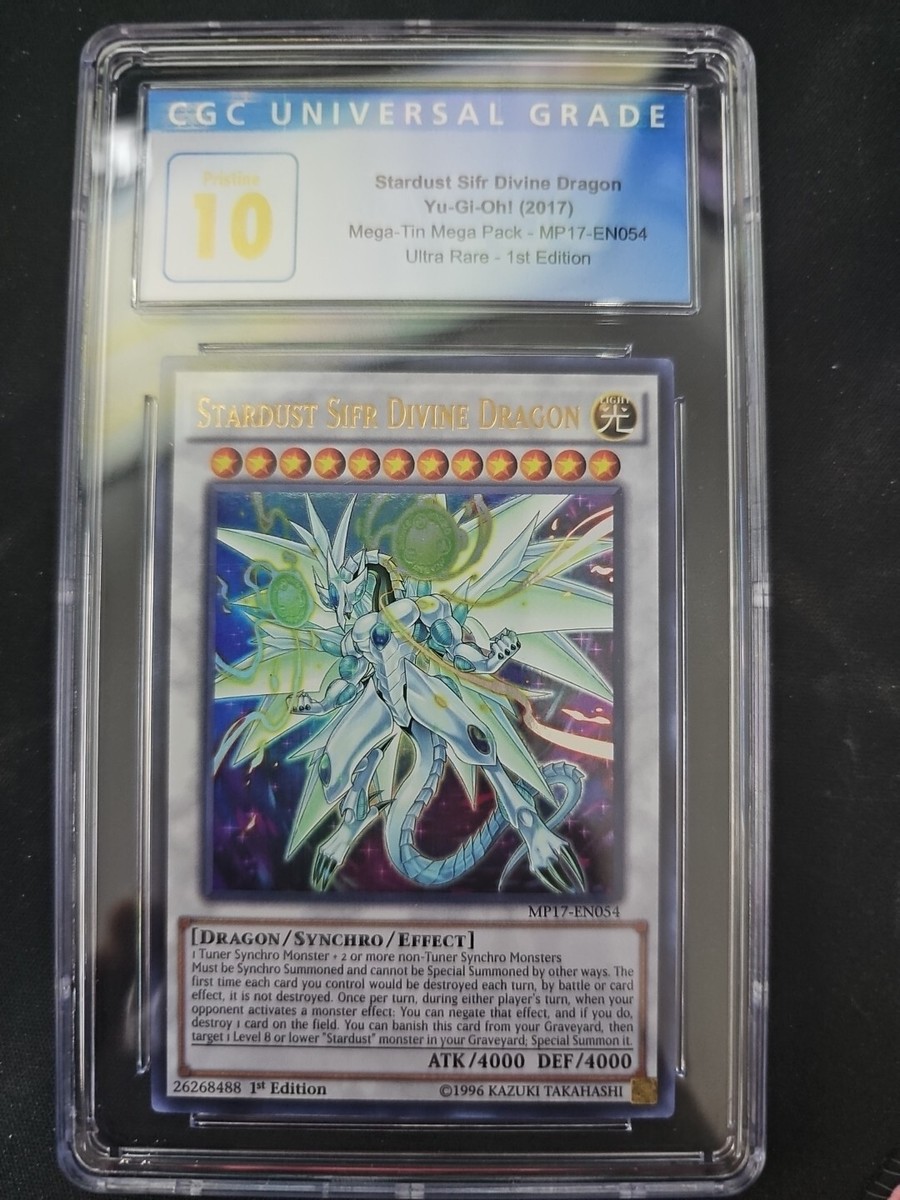 Yugioh 2016 Stardust Sifr Divine Dragon 1st Ed. CGC Pristine 10 | eBay