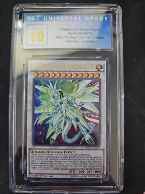 Yugioh 2016 Stardust Sifr Divine Dragon 1st Ed. CGC Pristine 10 | eBay