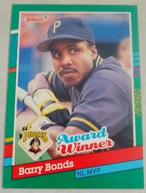 1991 Donruss Barry Bonds NL MVP Award Winner Card 762 EBay