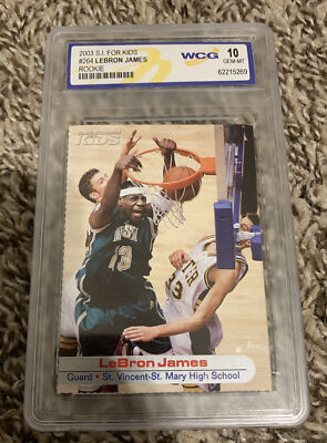2003 Sports Illustrated SI for Kids #264 LeBron James Rookie WCG GEM-MT 10