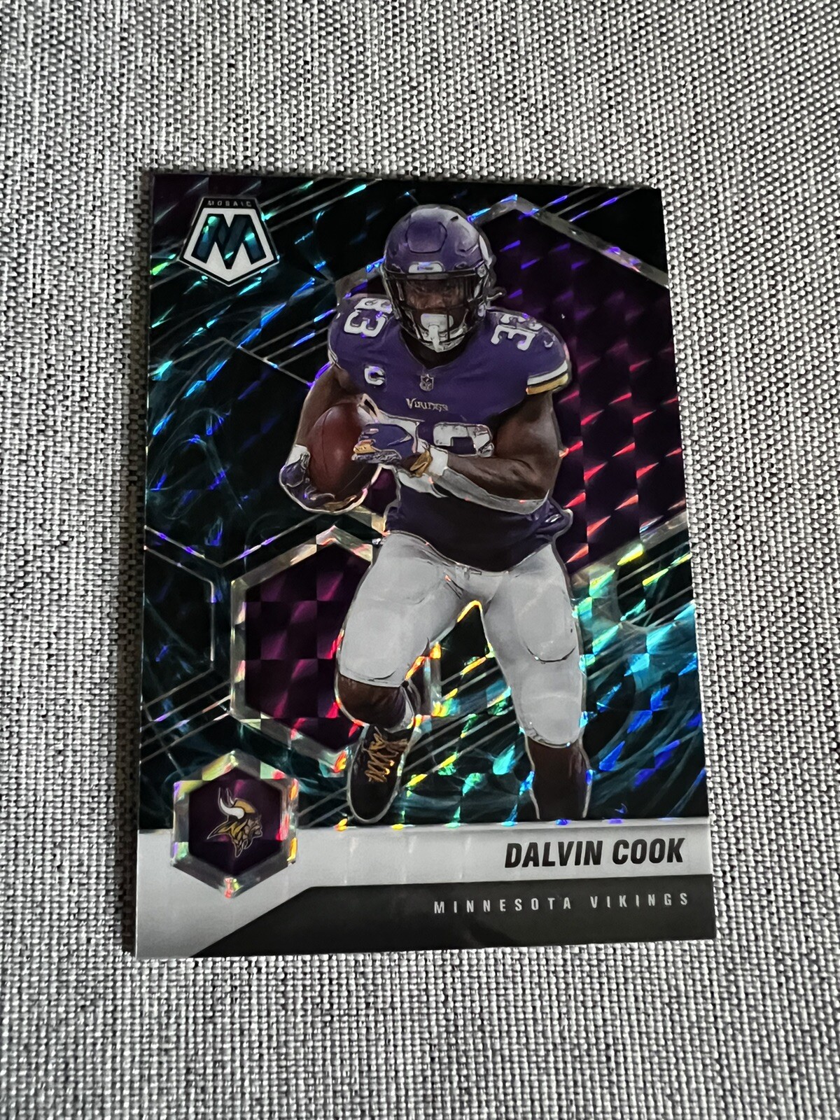 Dalvin Cook 2021 Panini Mosaic Genesis Prizm SSP #131 Vikings, New York Jets