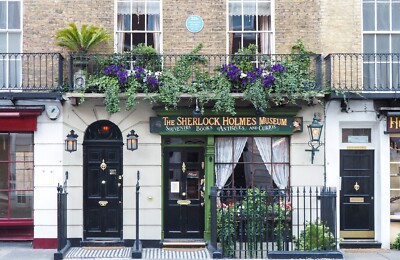 Fototapete VLIES-SHERLOCK HOLMES MUSEUM-(4515S)-London Detektive Tapete XXL
