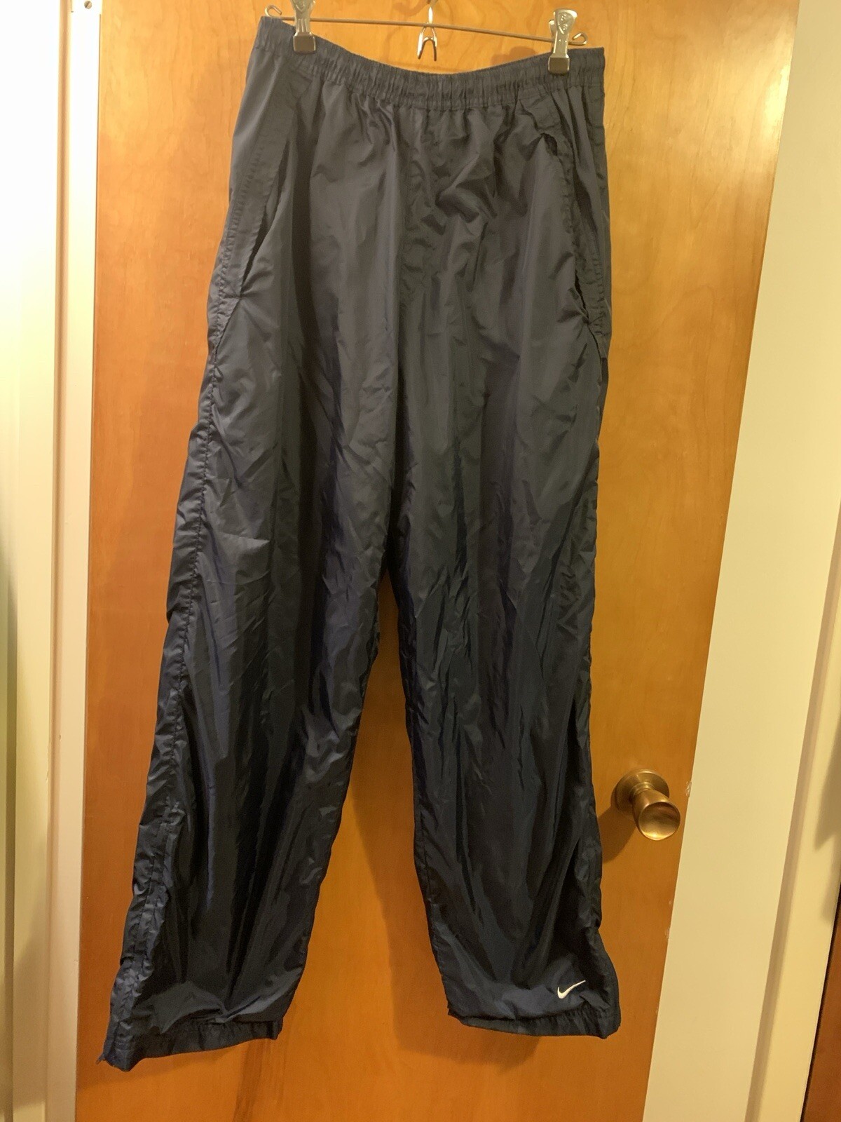 Nike Y2K Lined Windbreaker Track Pants Navy - Men’s size Small