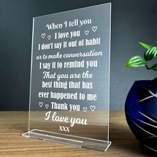 Special Birthday Anniversary Gift Idea For Husband Wife Gift Standing Sign