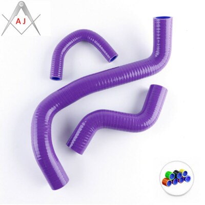 FOR NISSAN 1992 2003 MARCH ECVT CG13DE 1.3L K11C SILICONE RADIATOR HOSES PURPLE